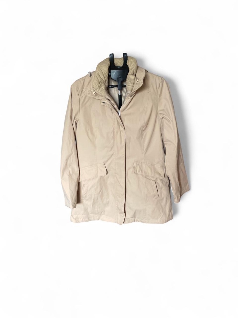 Lands' End Women's Light Tan Trench Coat